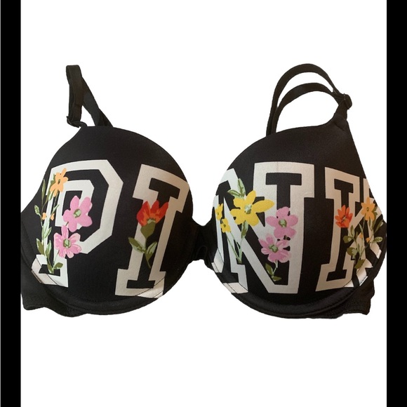 Pink by Victoria Secret Wear Everywhere T Shirt Bra Underwire Convertible 32C - Picture 1 of 6